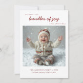 Schneebesen Feiertagskarte (Vorderseite)