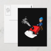 Schneebesen Postkarte (Vorne/Hinten)