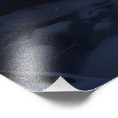 Schneebezauberndes Winterdorf Fotodruck (Ecke)