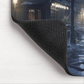 Schneebezauberndes Winterdorf Mousepad (Ecke)