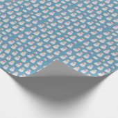 Schneeblau Geschenkpapier (Ecke)