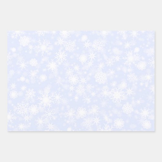 Schneeblau Geschenkpapier Set (Vorderseite 2)