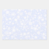 Schneeblau Geschenkpapier Set (Vorderseite)