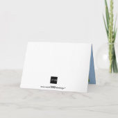 Schneeblaues Foto Weihnachtsgrüße Feiertagskarte (Rückseite)