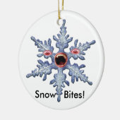 Schneeblöcke Keramikornament (Links)