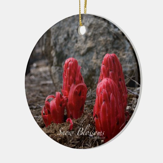 Schneeblocken Keramikornament (Links)