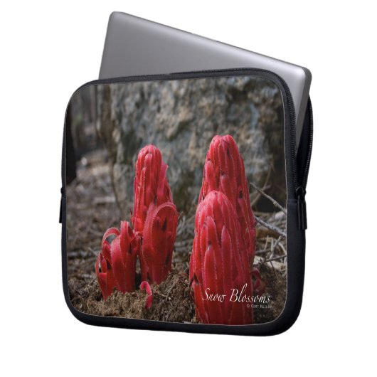 Schneeblocken Laptopschutzhülle (Vorderseite Links)