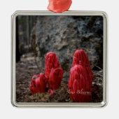 Schneeblocken Silbernes Ornament (Vorne)