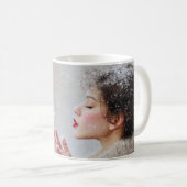 Schneeblumen wehen kaffeetasse (VorderseiteRechts)