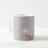 Schneeblumen wehen kaffeetasse (Vorderseite Links)