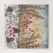 Schneeblumen-Winterrätsel Puzzle (Horizontal)