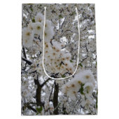 Schneeblüten-Geschenktasche Mittlere Geschenktüte (Rückseite)