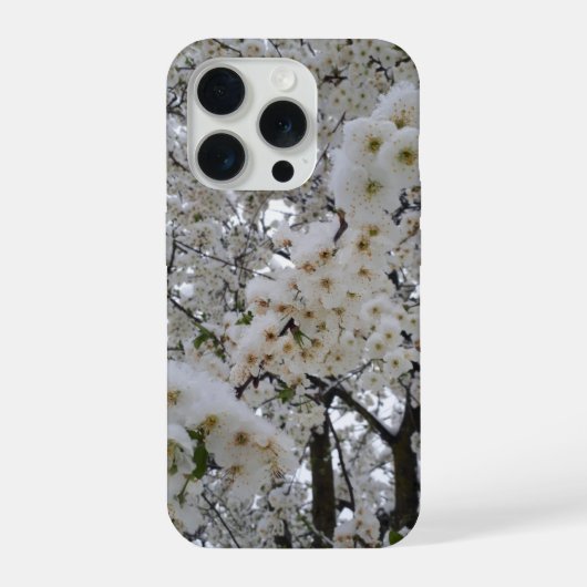 Schneeblüten iPhone Hülle (Rückseite)