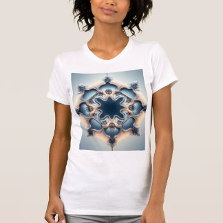 Schneeblüten-Mandala — Eisige fraktale Blütenblätt T-Shirt