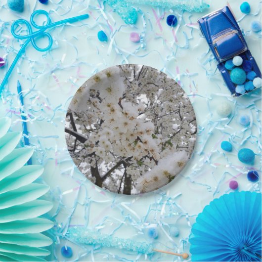 Schneeblüten-Papierteller Pappteller (Party)