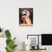 Schneebluten Seife Snow Blossom Badeseife Deutsch Poster (Heimbüro)