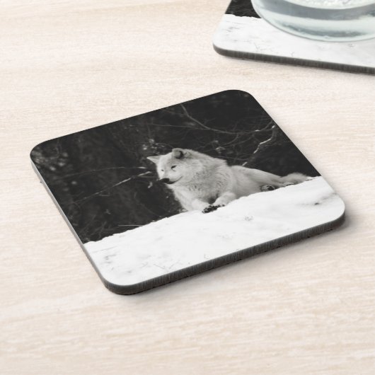 Schneebolf Getränkeuntersetzer (Linke Seite)