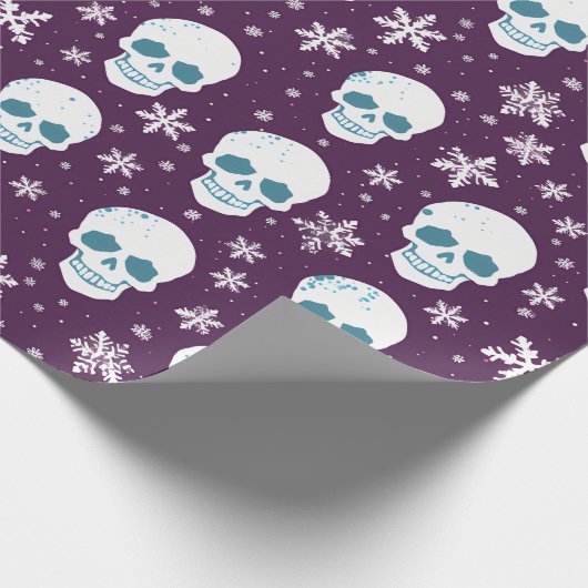 Schneebones: Ein Skelettwunder im Winter Geschenkpapier (Ecke)