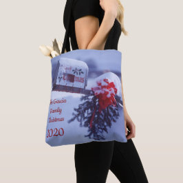 Schneebox, Kiefernstrauch, Roter Bogen, Beeren Fam Tasche