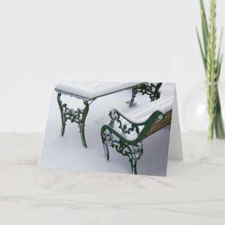 Schneebrücke Feiertagskarte