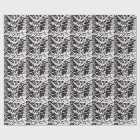 Schneebründe Branchen Geschenkpapier (Flach)