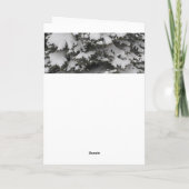 Schneebründe Faltenkarte Feiertagskarte (Rückseite)