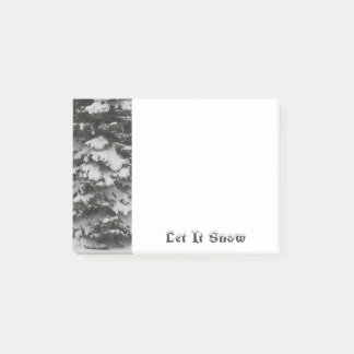 Schneebründe Zweige Post-it®-Notizen Post-it Klebezettel