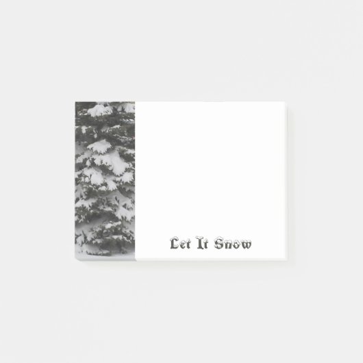 Schneebründe Zweige Post-it®-Notizen Post-it Klebezettel (Vorderseite)