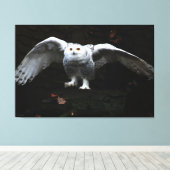 Schneebuhl mit offenen Flügeln 60x40 (150x100cm) w Leinwanddruck (Insitu (Holzboden))