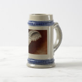 Schneebuschel auf dem Jagdbierstein Bierglas (VorderseiteRechts)