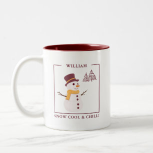 SchneeCool & Kill Custom Snowman Tasse - Geschenk