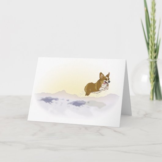 SchneeCorgi Karte (Vorderseite)