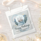 Schneedecke Aquarell Weihnachtsgeschenk Tags Geschenktütchen (Ausgeschnitten)