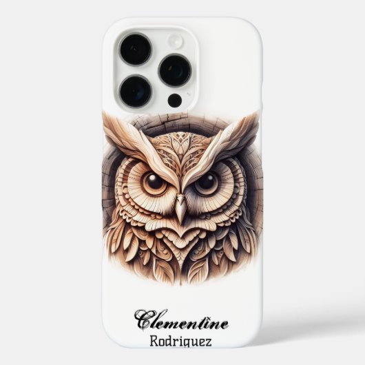 Schneedecke aus Holz Case-Mate iPhone Hülle (Rückseite)