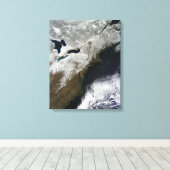 Schneedecke aus Kanada Leinwanddruck (Insitu (Holzboden))