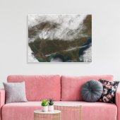 Schneedecke aus Nordosttexas Leinwanddruck (Insitu (Wohnzimmer))