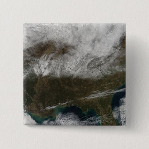 Schneedecke, die von nordöstlichem Texas ausdehne Button