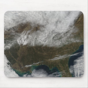 Schneedecke, die von nordöstlichem Texas ausdehnen Mousepad