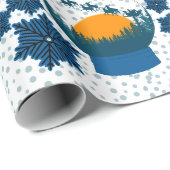 Schneedecke, dunkelblaues Packpapier (Rolleneckpunkt)