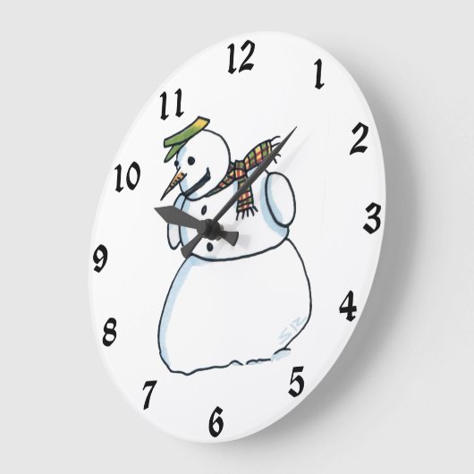 Schneedecke Große Wanduhr (Winkel)