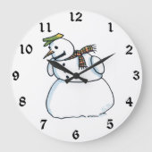 Schneedecke Große Wanduhr (Vorderseite)