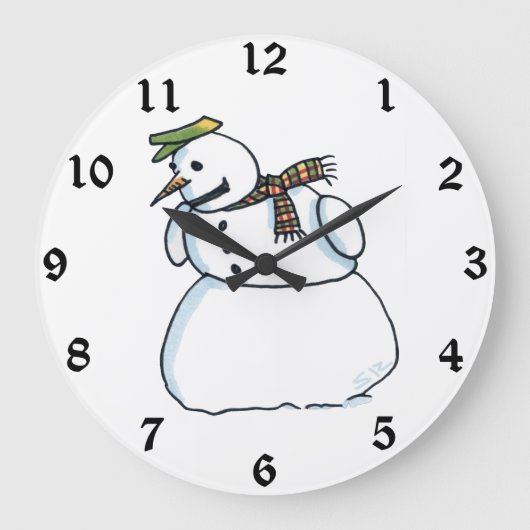 Schneedecke Große Wanduhr (Vorderseite)