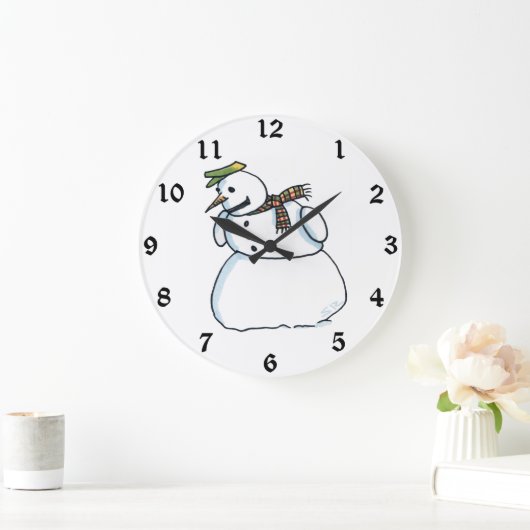 Schneedecke Große Wanduhr (Zuhause)