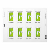 Schneedecke-grünes Buchzeichen (Vorne)