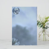 Schneedecke im Winter Briefpapier (Stehend Vorderseite)