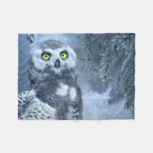 Schneedecke im Winter Fleecedecke