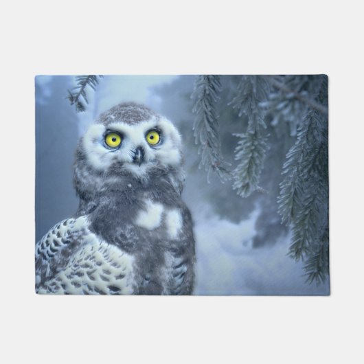 Schneedecke im Winter Fußmatte (Vorderseite)