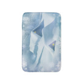 Schneedecke in einem Wald Badematte (Vorderseite Vertikal)