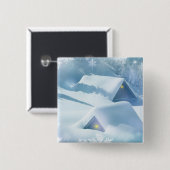 Schneedecke in einem Wald Button (Vorne & Hinten)