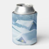 Schneedecke in einem Wald Dosenkühler (Kanne Vorderseite)